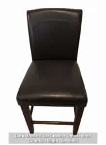 Dark-Brown-Faux-Leather-Upholstered-Counter-Height-Bar-Stool