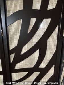 Dark-Wood-and-Woven-Panel-Room-Divider