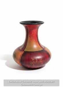 Decorative-Ceramic-Vase-with-Abstract-Geometric-Design
