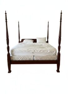 Ethan-Allen-Charleston-Style-Queen-Size-Four-Poster-Rice-Bed