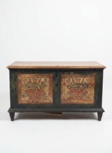 Folk-Art-Painted-Marriage-Chest