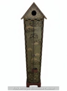 Folk-Art-Style-Birdhouse-Cabinet
