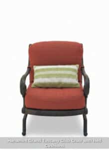 Hanamint-Grand-Tuscany-Club-Chair-with-Red-Cushions