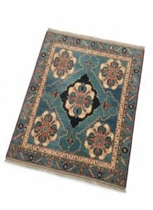 Hand-Knotted-Teal-Blue-Persian-Style-Area-Rug