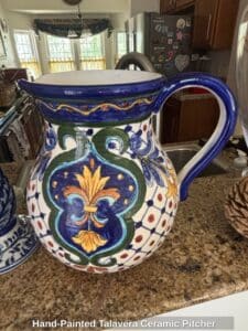 Hand-Painted-Talavera-Ceramic-Pitcher