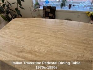Italian-Travertine-Pedestal-Dining-Table-s-s-second-image