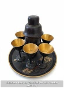 Japanese-Lacquer-Cocktail-Set-with-Shaker-and-Tray