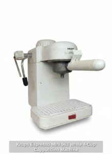 Krups-Espresso-Mini-White-Cup-Cappuccino-Machine