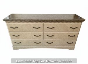 Laminate-Top-Six-Drawer-Dresser