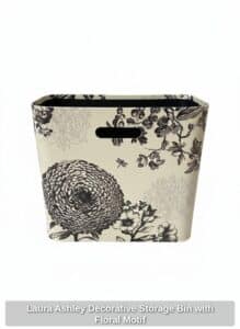 Laura-Ashley-Decorative-Storage-Bin-with-Floral-Motif