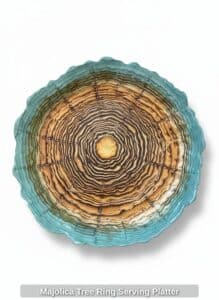 Majolica-Tree-Ring-Serving-Platter