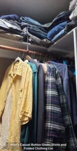 Mens-Casual-Button-Down-Shirts-and-Folded-Clothing-Lot