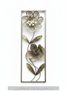 Metal-Floral-Wall-Art-with-Frame