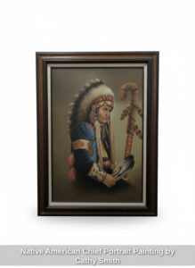 Native-American-Chief-Portrait-Painting-by-Cathy-Smith