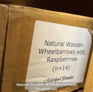 Natural-Wooden-Wheelbarrow-with-Raspberries