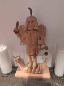 New-Mexican-Carved-Wooden-Archangel-San-Rafael-Bulto