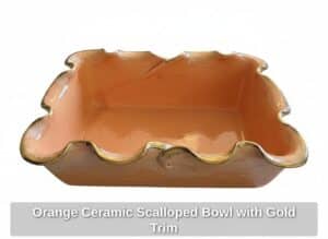 Orange-Ceramic-Scalloped-Bowl-with-Gold-Trim