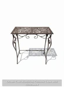 Ornate-Cast-Aluminum-Console-Table-with-Scrollwork
