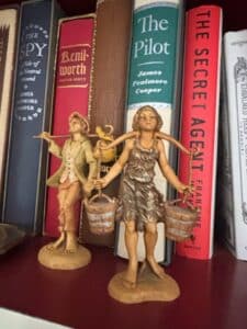 Pair-of-Vintage-Borghese-Chalkware-Figurines-Boy-and-Girl-with-Buckets