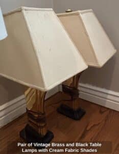 Pair-of-Vintage-Brass-and-Black-Table-Lamps-with-Cream-Fabric-Shades