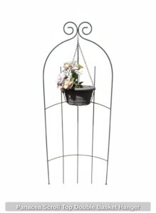 Panacea-Scroll-Top-Double-Basket-Hanger