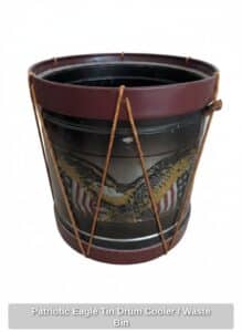 Patriotic-Eagle-Tin-Drum-Cooler-or-Waste-Bin