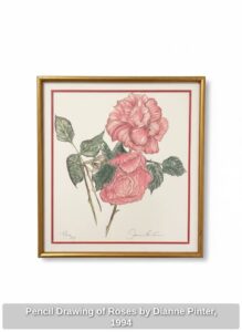 Pencil-Drawing-of-Roses-by-Dianne-Pinter
