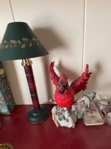 Resin-Cardinal-Figurine-on-Branch