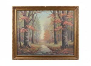Robert-Wood-Autumn-Glade-Landscape-Oil-Painting