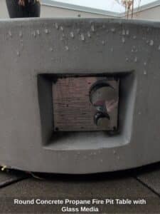 Round-Concrete-Propane-Fire-Pit-Table-with-Glass-Media-second-image