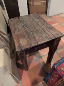 Rustic-Carved-Wooden-Side-Table