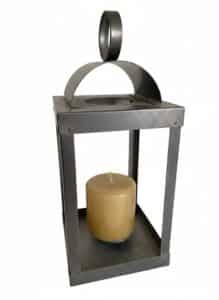 Rustic-Metal-Lantern-with-Candle