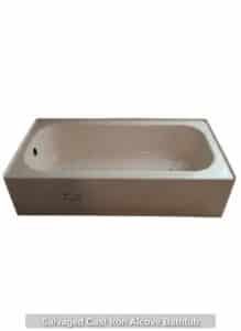 Salvaged-Cast-Iron-Alcove-Bathtub