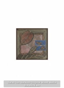 Sarah-Van-Beckum-Original-Mixed-Media-Botanical-Art-second-image