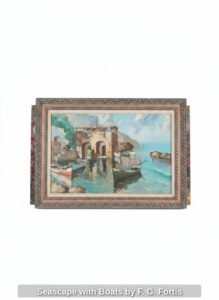 Seascape-with-Boats-by-F.-G.-Fortis