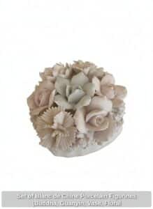 Set-of-Blanc-de-Chine-Porcelain-Figurines-Buddha-Guanyin-Vase-Floral-Arrangement-third-image