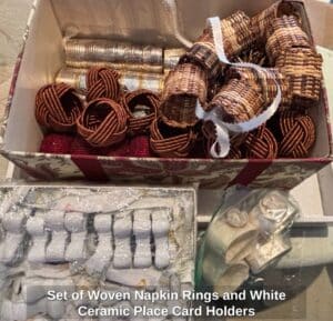 Set-of-Woven-Napkin-Rings-and-White-Ceramic-Place-Card-Holders