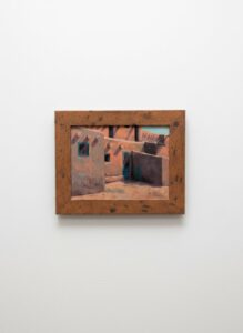 Southwestern-Adobe-Courtyard-Painting-by-H.-Massa