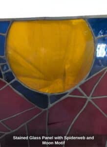 Stained-Glass-Panel-with-Spiderweb-and-Moon-Motif-second-image