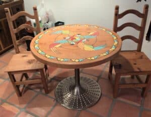 Sticks-Walk-on-the-Beach-Hand-Painted-Dining-Set