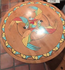 Sticks-Walk-on-the-Beach-Hand-Painted-Dining-Set-third-image
