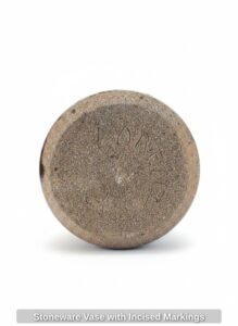 Stoneware-Vase-with-Incised-Markings-second-image
