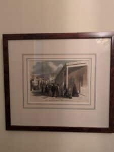 Street-View-in-Santa-Fe-New-Mexico-Lithograph-by-Theodore-R.-Davis
