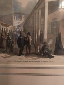 Street-View-in-Santa-Fe-New-Mexico-Lithograph-by-Theodore-R.-Davis-second-image