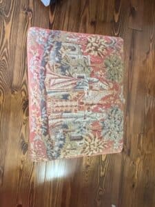 Tapestry-Footstool-Ottoman