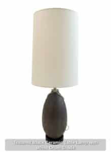 Textured-Black-Ceramic-Table-Lamp-with-White-Drum-Shade