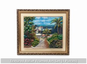 Textured-Relief-Framed-Art-Set-Pieces