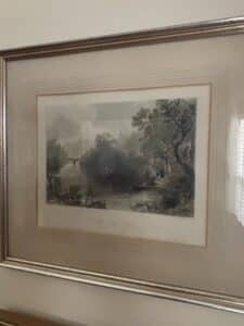 The-Old-Bridge-Durham-by-William-Henry-Bartlett