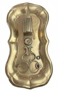 Victorian-Brass-Letter-Opener-and-Scissors-Set-with-Inkwell