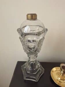 Victorian-Pressed-Glass-Whale-Oil-Lamp